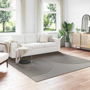 Områdetæpper Firkantet GALATI Grå 240 x 240 cm Polyester
