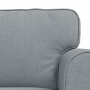 Sofa Sæt 2 pcs Lysegrå 155 x 82 x 80 cm Stof