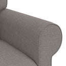 Sofa Sæt 2 pcs Gråbrun 155 x 82 x 80 cm Stof