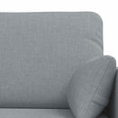 Sofa Sæt 2 pcs Lysegrå 139 x 78 x 80 cm Stof