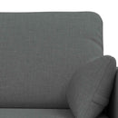 Sofa Sæt 2 pcs Mørkegrå 139 x 78 x 80 cm Stof