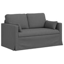 Sofa Sæt 2 pcs Mørkegrå 139 x 78 x 80 cm Stof