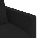Sofa Sæt 2 pcs Sort 139 x 78 x 80 cm Stof