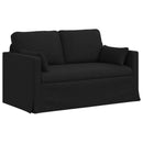 Sofa Sæt 2 pcs Sort 139 x 78 x 80 cm Stof