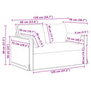 Sofa Sæt 2 pcs Sort 139 x 78 x 80 cm Stof