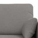 Sofa Sæt 2 pcs Gråbrun 139 x 78 x 80 cm Stof