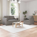 Sofa Sæt 2 pcs Gråbrun 139 x 78 x 80 cm Stof
