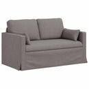 Sofa Sæt 2 pcs Gråbrun 139 x 78 x 80 cm Stof