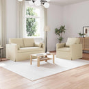 Sofa Sæt 2 pcs Creme 139 x 78 x 80 cm Stof
