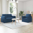 Sofa Sæt 2 pcs Blå 139 x 78 x 80 cm Stof