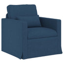 Sofa Sæt 2 pcs Blå 139 x 78 x 80 cm Stof