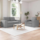 Sofa Sæt 2 pcs Lysegrå 162 x 80 x 82 cm Stof