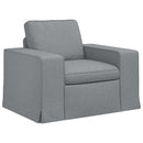 Sofa Sæt 2 pcs Lysegrå 162 x 80 x 82 cm Stof