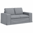 Sofa Sæt 2 pcs Lysegrå 162 x 80 x 82 cm Stof