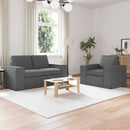 Sofa Sæt 2 pcs Mørkegrå 162 x 80 x 82 cm Stof