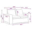 Sofa Sæt 2 pcs Mørkegrå 162 x 80 x 82 cm Stof