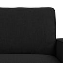 Sofa Sæt 2 pcs Sort 162 x 80 x 82 cm Stof