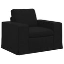 Sofa Sæt 2 pcs Sort 162 x 80 x 82 cm Stof