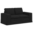 Sofa Sæt 2 pcs Sort 162 x 80 x 82 cm Stof