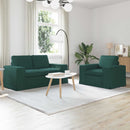 Sofa Sæt 2 pcs Mørkegrøn 162 x 80 x 82 cm Stof