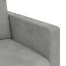 Sofa Sæt 2 pcs Lysegrå 138 x 78 x 80 cm Fløjl