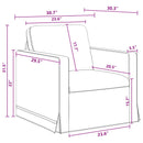 Sofa Sæt 2 pcs Mørkegrå 138 x 78 x 80 cm Fløjl