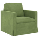 Sofa Sæt 2 pcs Lys grøn 138 x 78 x 80 cm Fløjl