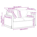 Sofa Sæt 2 pcs Lyserød 138 x 78 x 80 cm Fløjl