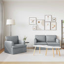 Sofa Sæt 2 pcs Lysegrå 144 x 80 x 85 cm Stof