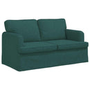 Sofa Sæt 2 pcs Mørkegrøn 144 x 80 x 85 cm Stof