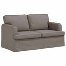 Sofa Sæt 2 pcs Gråbrun 144 x 80 x 85 cm Stof