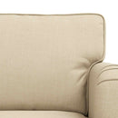Sofa Sæt 2 pcs Creme 144 x 80 x 85 cm Stof