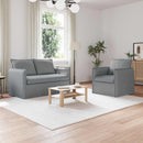 Sofa Sæt 2 pcs Lysegrå 136 x 82 x 85 cm Stof