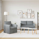 Sofa Sæt 2 pcs Lysegrå 136 x 82 x 85 cm Stof