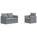 Sofa Sæt 2 pcs Lysegrå 136 x 82 x 85 cm Stof