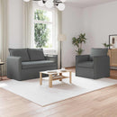 Sofa Sæt 2 pcs Mørkegrå 136 x 82 x 85 cm Stof