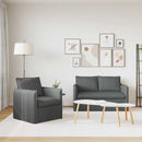 Sofa Sæt 2 pcs Mørkegrå 136 x 82 x 85 cm Stof