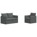 Sofa Sæt 2 pcs Mørkegrå 136 x 82 x 85 cm Stof