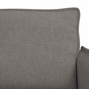 Sofa Sæt 2 pcs Gråbrun 136 x 82 x 85 cm Stof