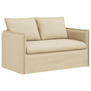 Sofa Sæt 2 pcs Cremefarvet 136 x 82 x 85 cm Stof