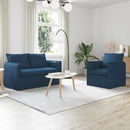 Sofa Sæt 2 pcs Blå 136 x 82 x 85 cm Stof