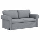 Sofa Sæt 2 pcs Lysegrå 175 x 82 x 80 cm Stof