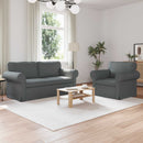 Sofa Sæt 2 pcs Mørkegrå 175 x 82 x 80 cm Stof