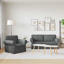 Sofa Sæt 2 pcs Mørkegrå 175 x 82 x 80 cm Stof