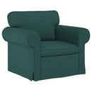 Sofa Sæt 2 pcs Mørkegrøn 175 x 82 x 80 cm Stof