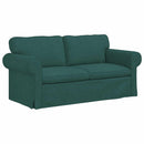 Sofa Sæt 2 pcs Mørkegrøn 175 x 82 x 80 cm Stof