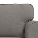 Sofa Sæt 2 pcs Gråbrun 175 x 82 x 80 cm Stof