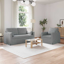 Sofa Sæt 2 pcs Lysegrå 158 x 78 x 80 cm Stof