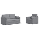 Sofa Sæt 2 pcs Lysegrå 158 x 78 x 80 cm Stof