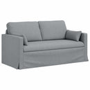 Sofa Sæt 2 pcs Lysegrå 158 x 78 x 80 cm Stof